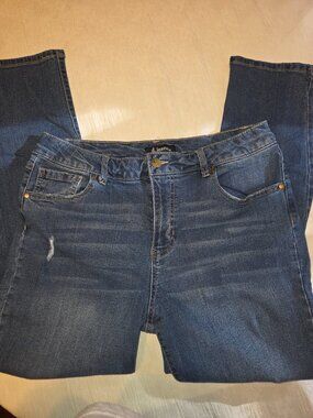 d.jeans Medium Wash Distressed Mid-Rise Jeans